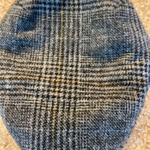 Men's Wool Plaid Newsboy Cap From Ireland - L, NW